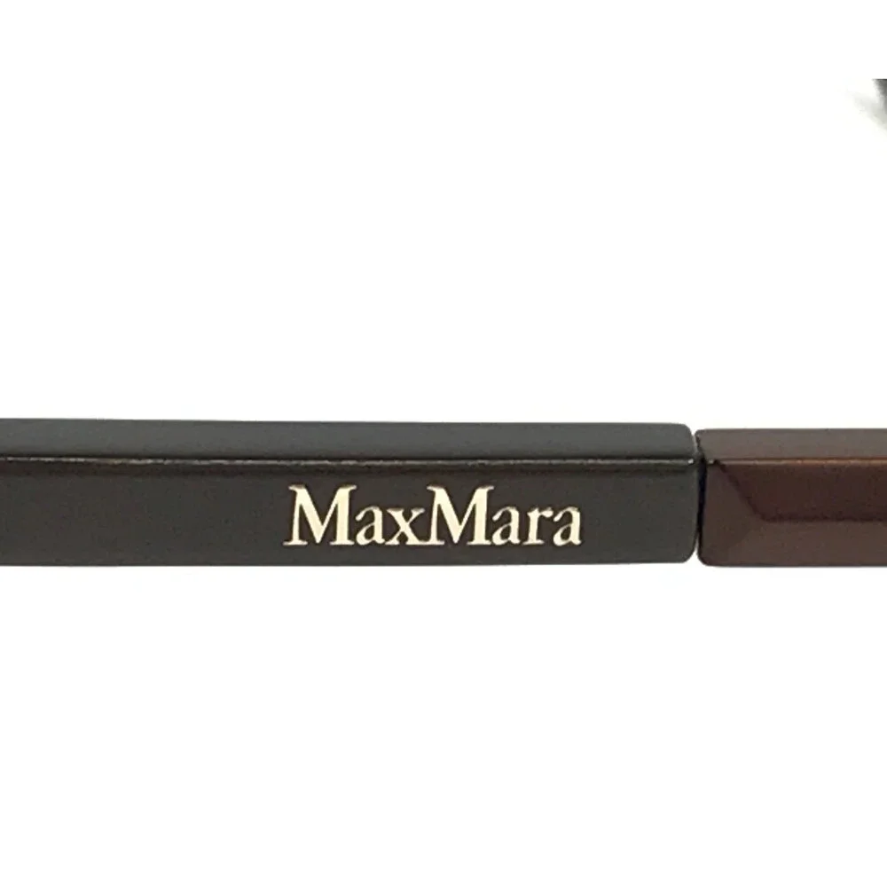 MaxMara Eyeglasses Frames MM1186 OVL Dark Brown Oval Wire Rim 52-16-135